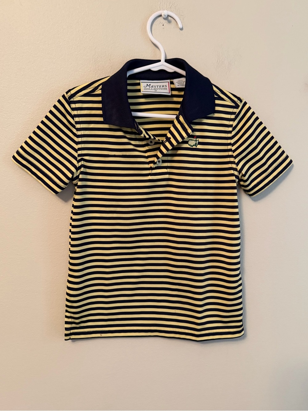 Masters Kids Yellow Striped Polo Shirt